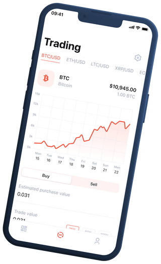 Interfaz de plataforma de negociación automática de criptomonedas en Total Inversenca